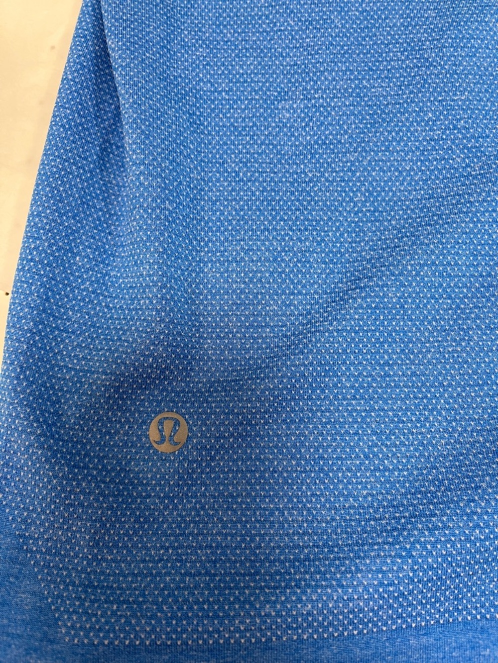 lululemon athletica Heathered Blue 1/4 Zip Hoodie men’s L performance pullover - Picture 8 of 12